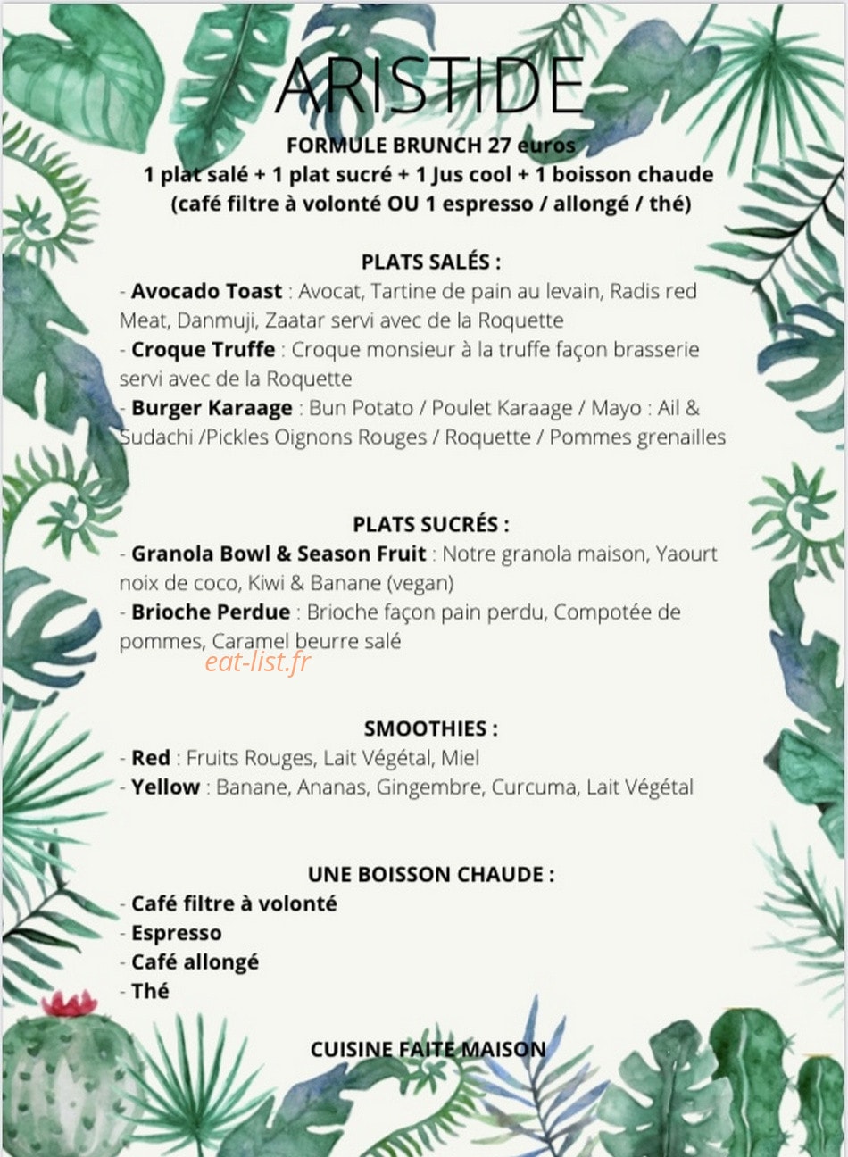 Aristide — carte page 2