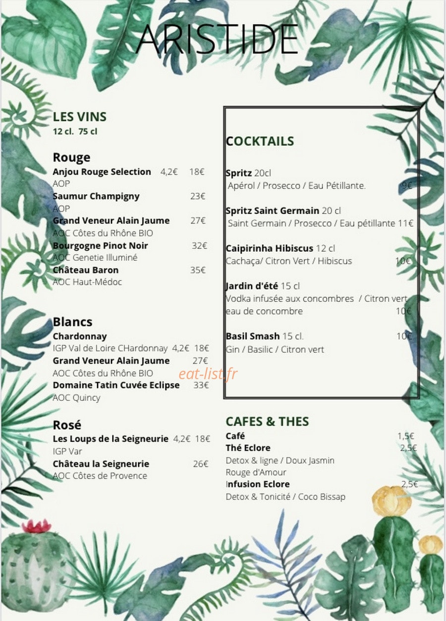 Aristide — carte page 4