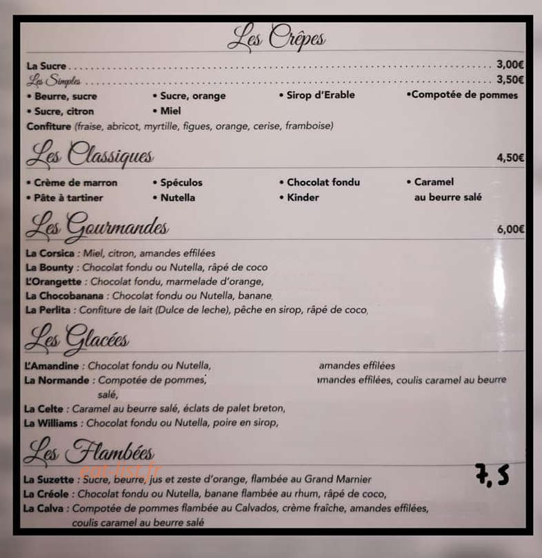 Crêperie de la pelouse — carte page 3