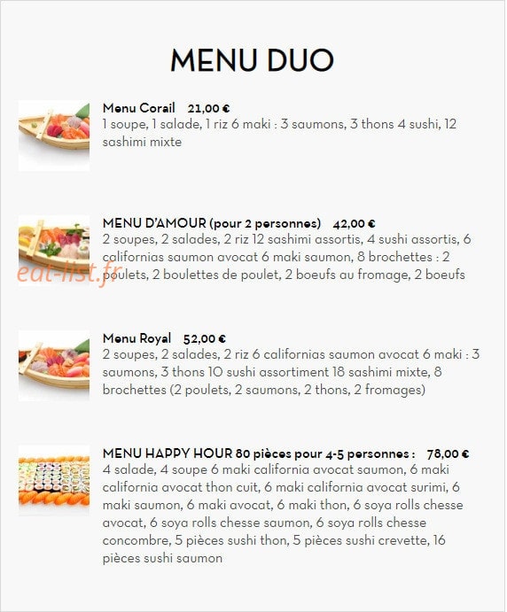 Hoki Fa Sushi — carte page 12