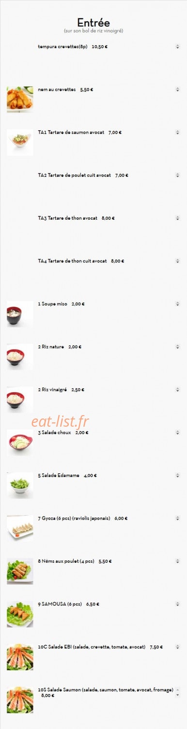 Hoki Fa Sushi — carte page 16