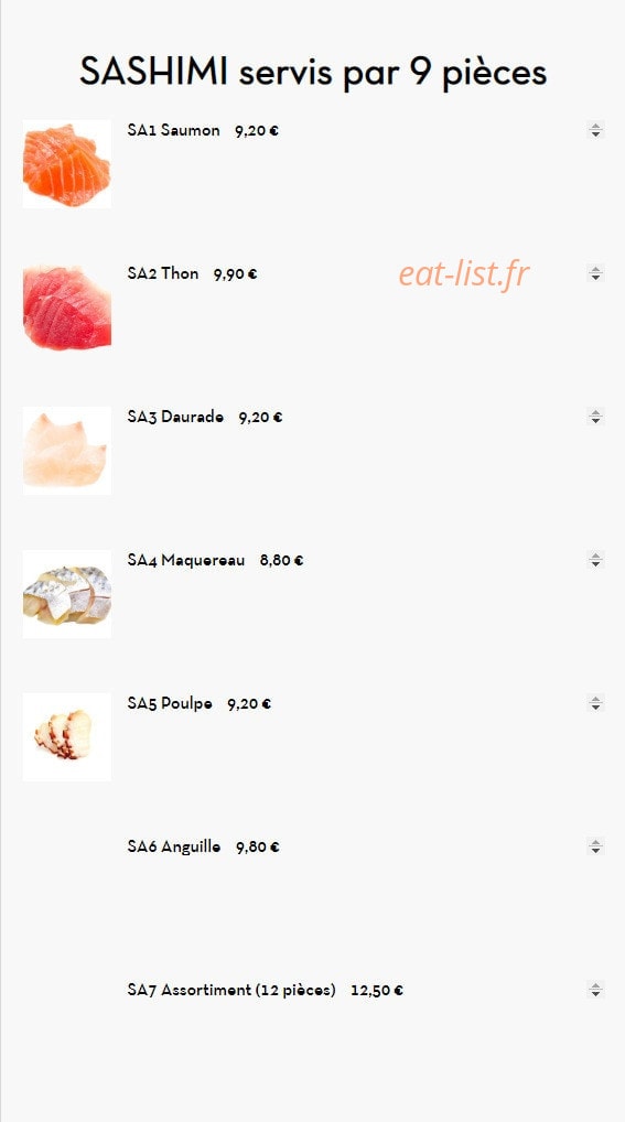 Hoki Fa Sushi — carte page 23