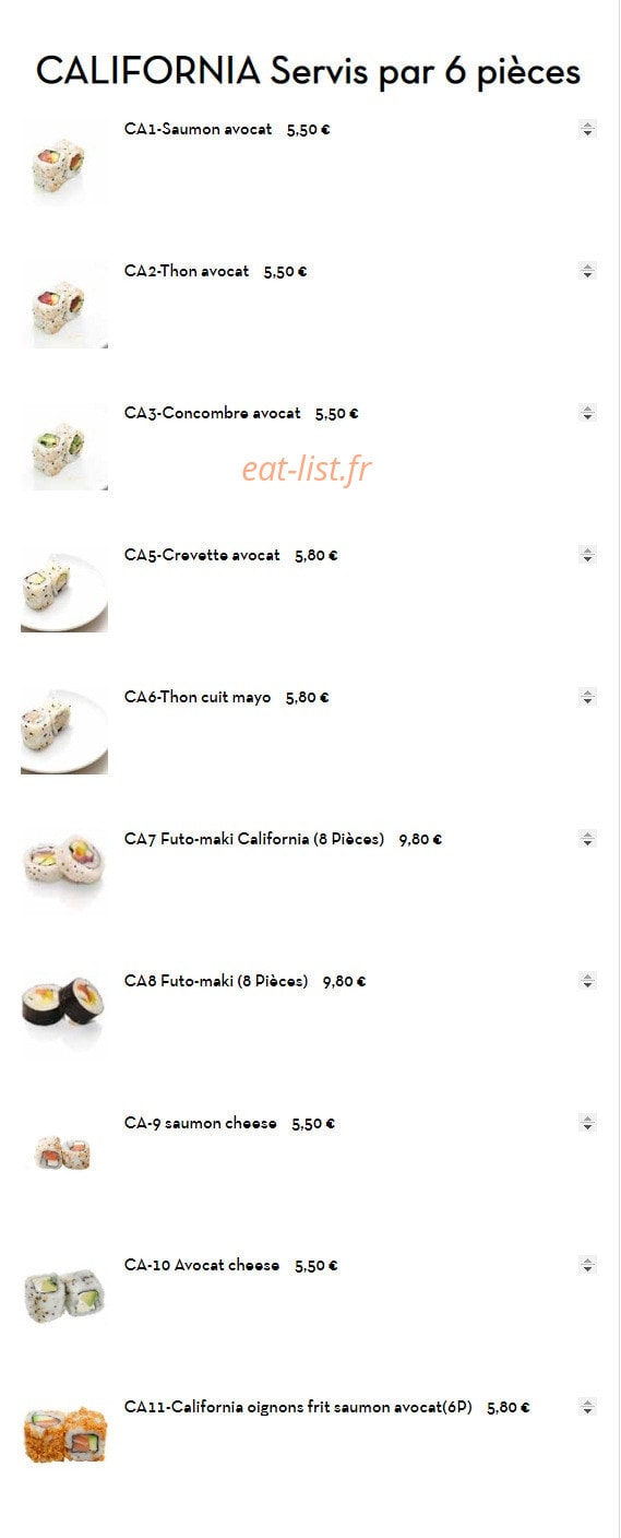 Hoki Fa Sushi — carte page 21