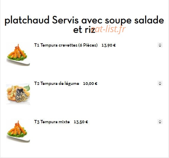 Hoki Fa Sushi — carte page 5