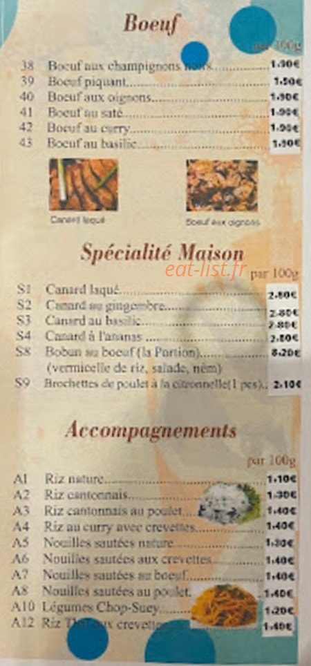 Le Palais Gourmand — carte page 4