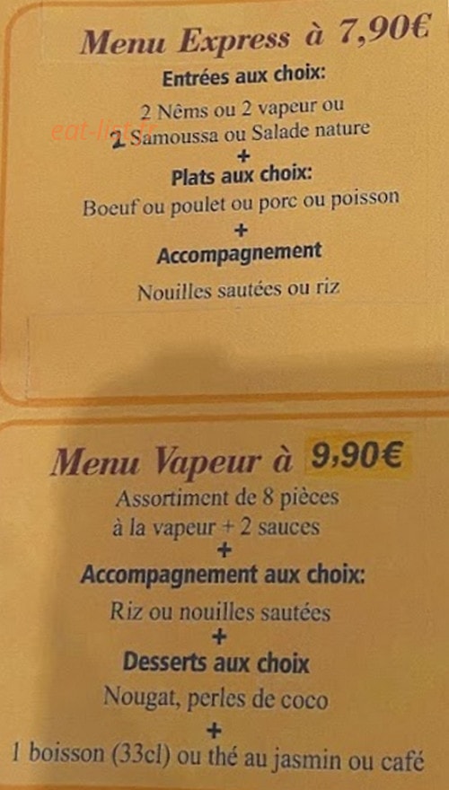 Le Palais Gourmand — carte page 6