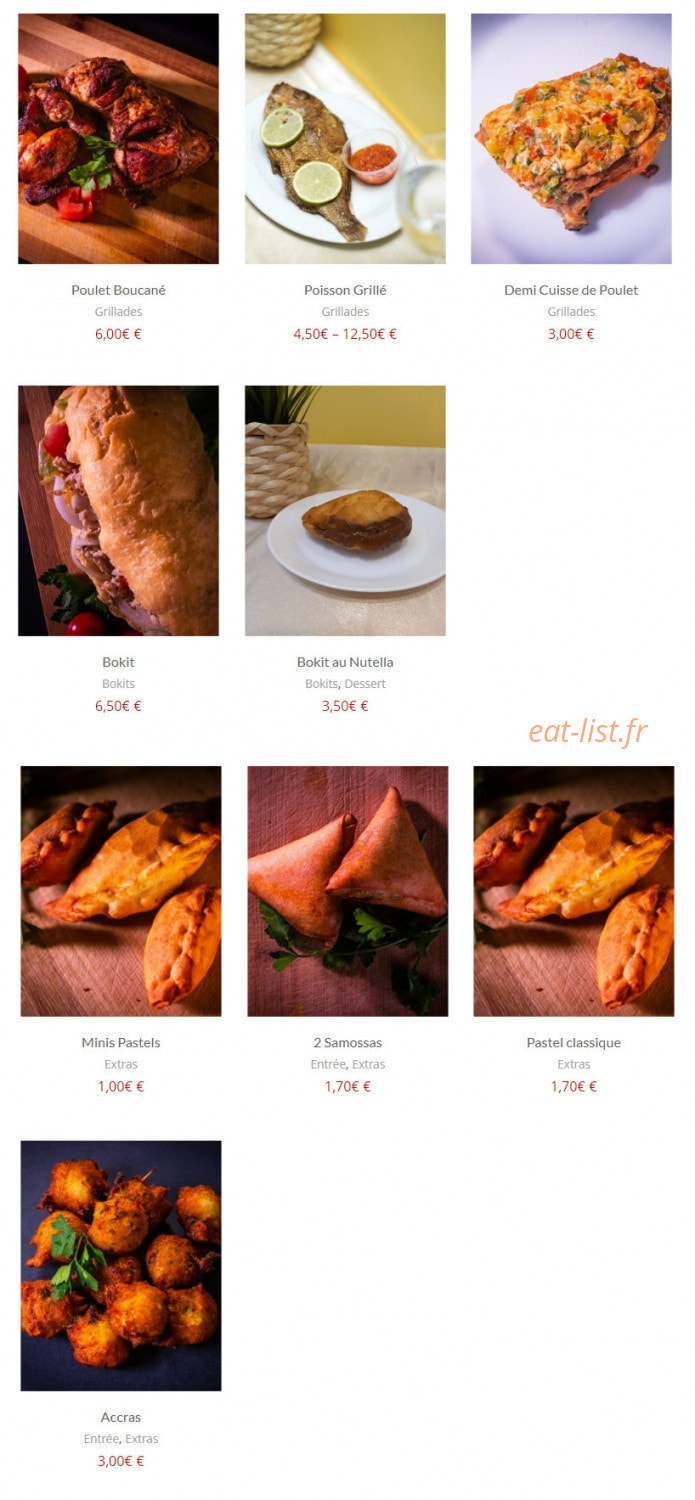 Les Saveurs d'Ange — carte page 4