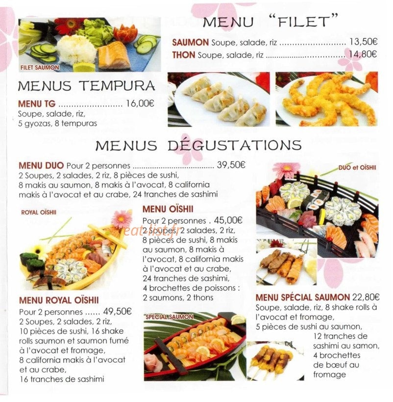 Oishi — carte page 4