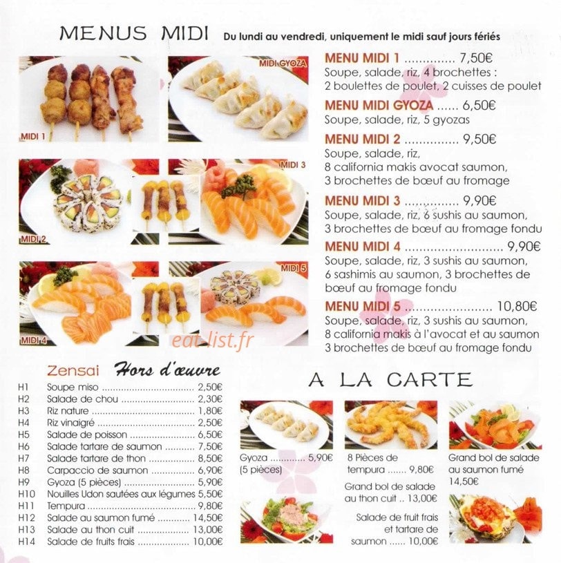 Oishi — carte page 2
