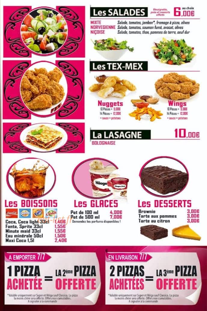 Pizzas Rimini — carte page 4