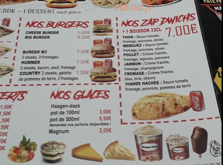 Welcome Pizza — carte page 4
