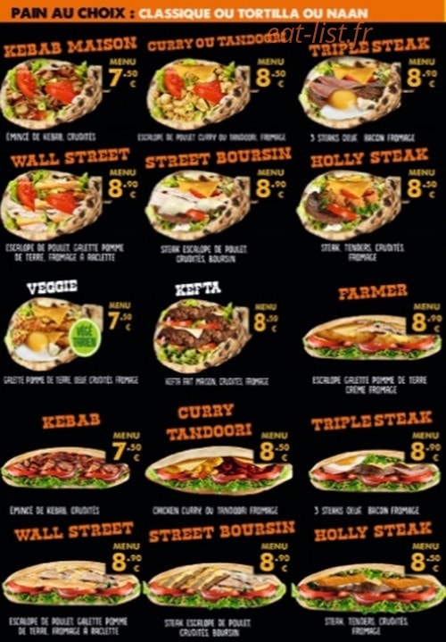 Hollyfood — carte page 4