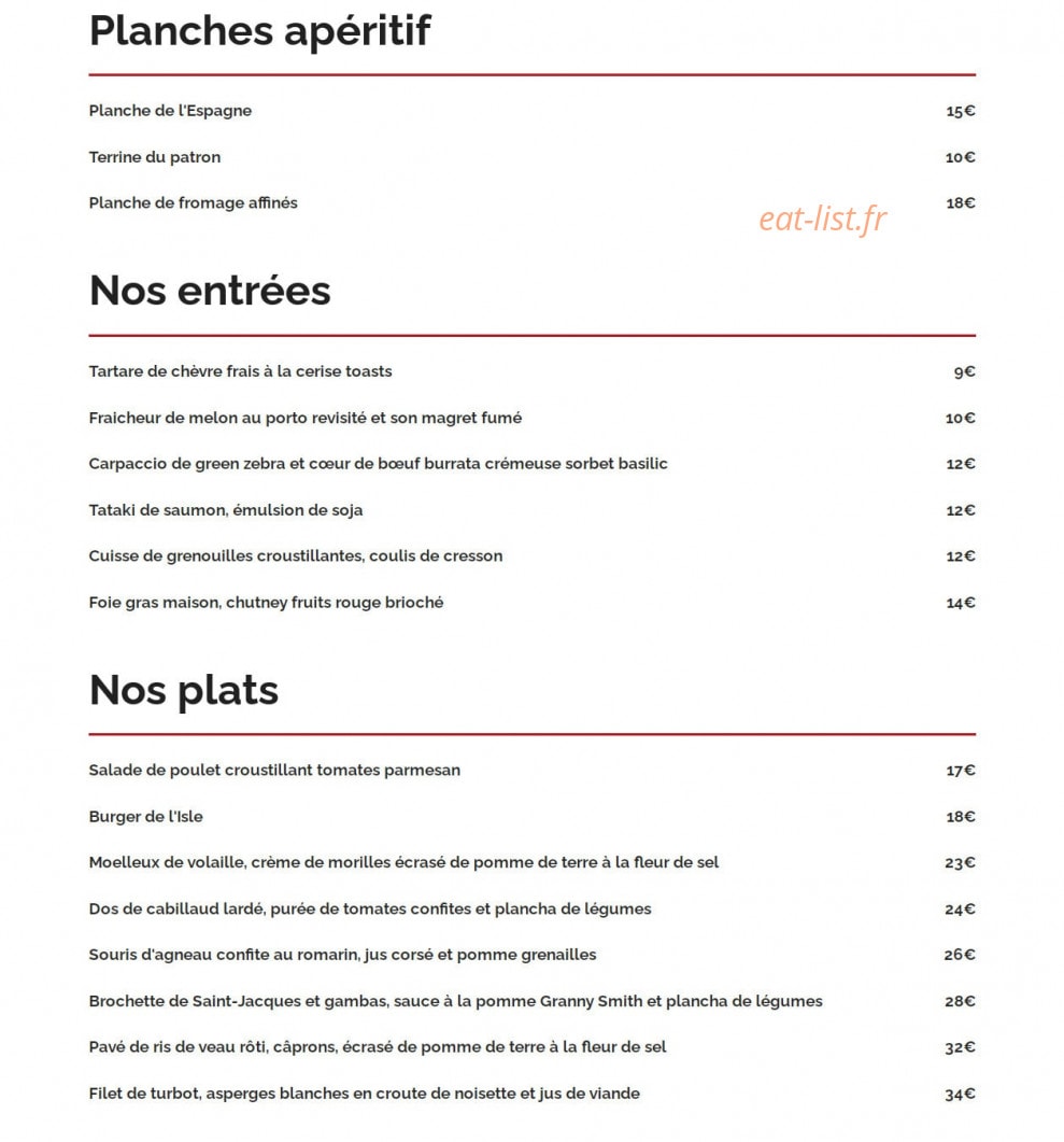 L'Isle Saint-Michel — carte page 1