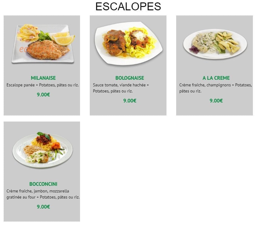 Via Pizza — carte page 9