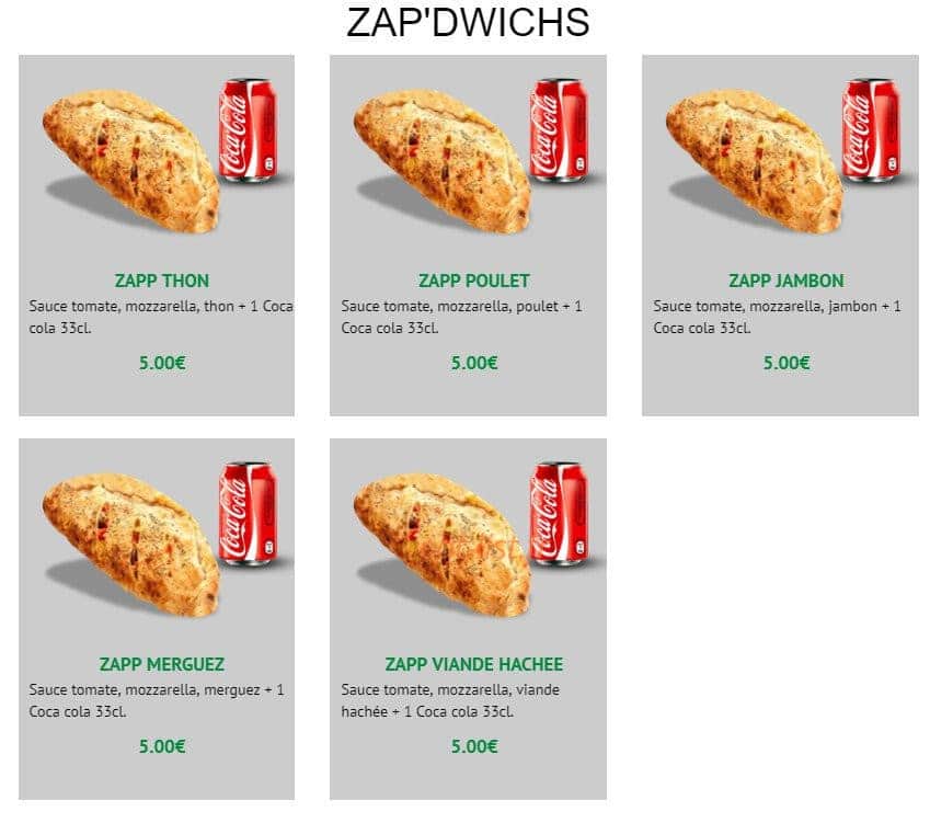 Via Pizza — carte page 16