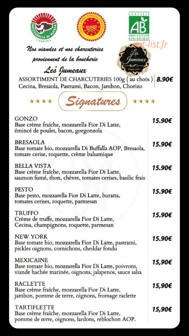 La Bella Vista — carte page 4