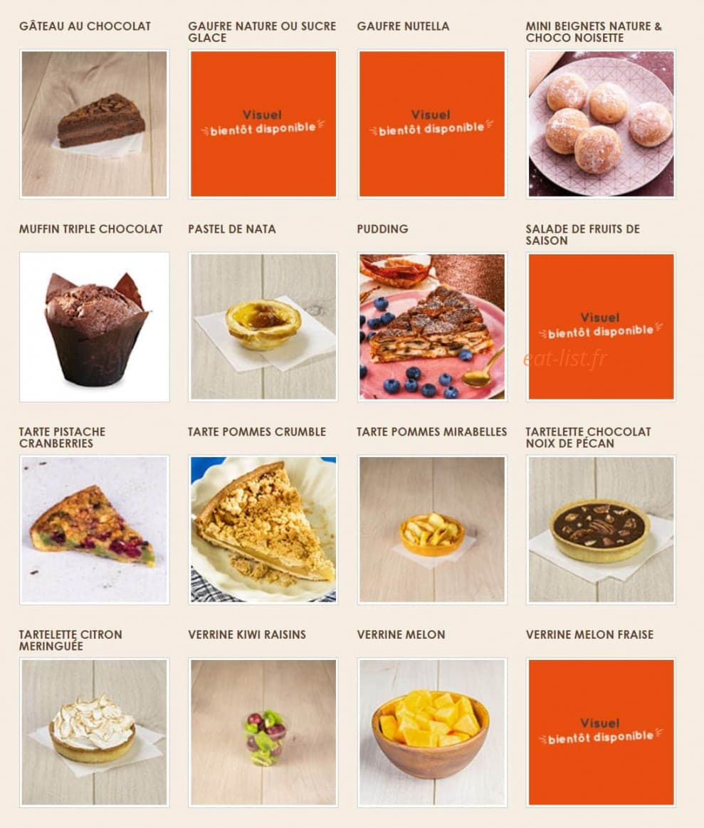 La Croissanterie — carte page 7
