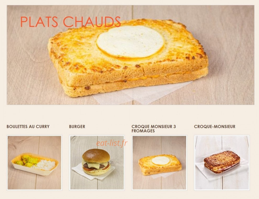 La Croissanterie — carte page 3