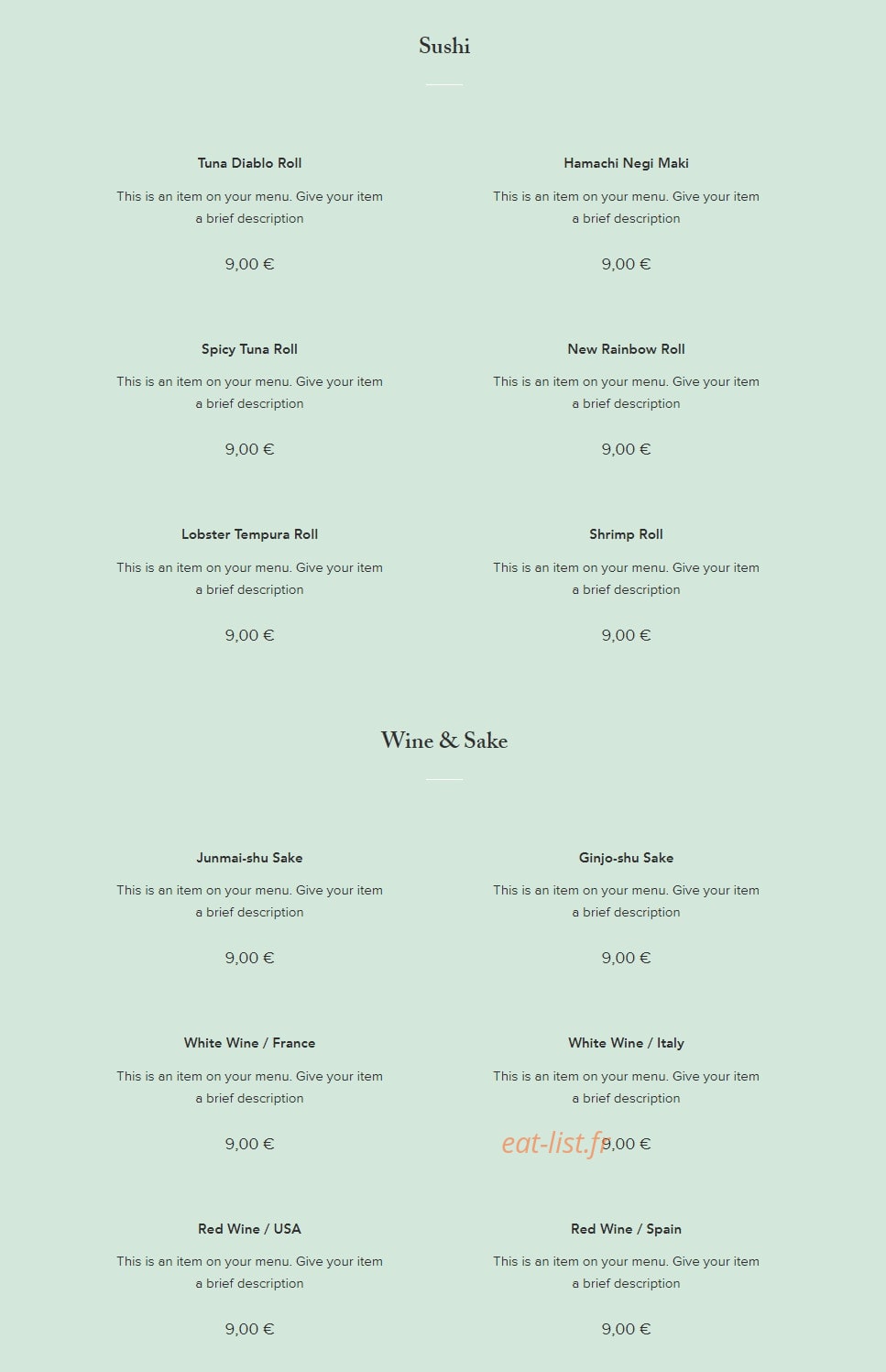 Sakura — carte page 2