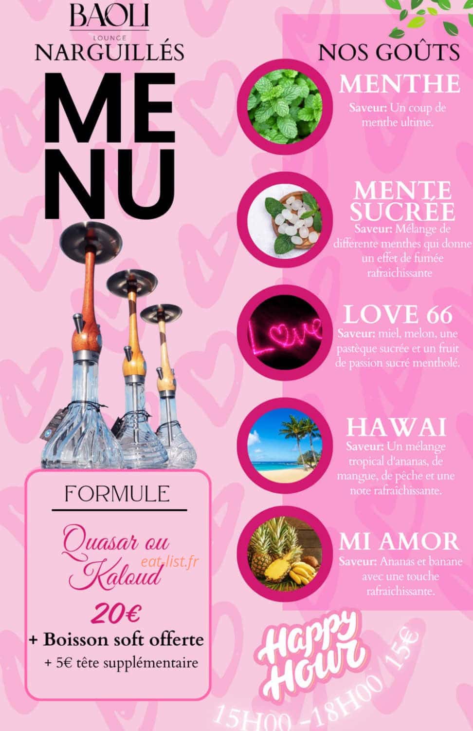Baoli Lounge — carte page 10