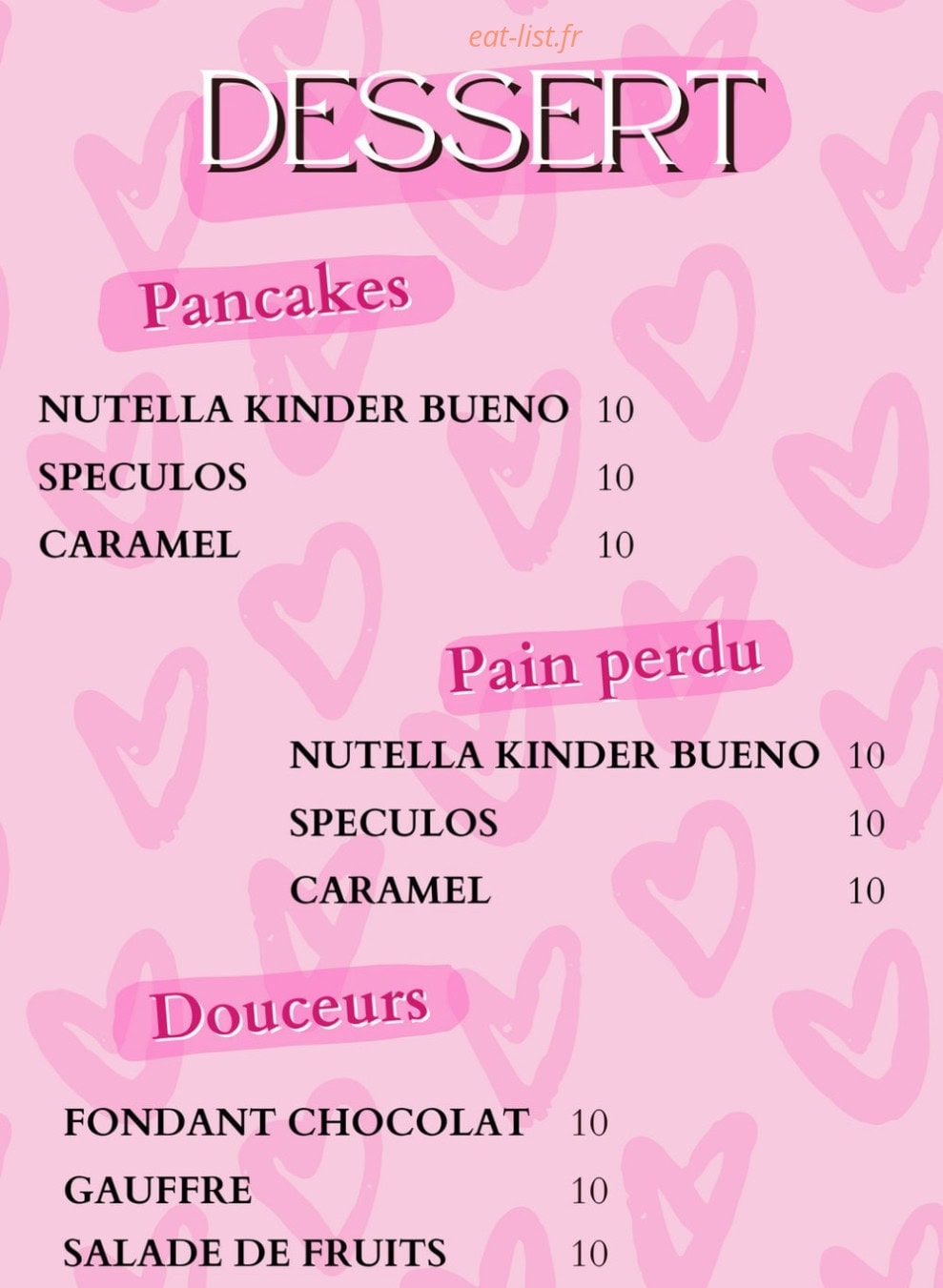 Baoli Lounge — carte page 6
