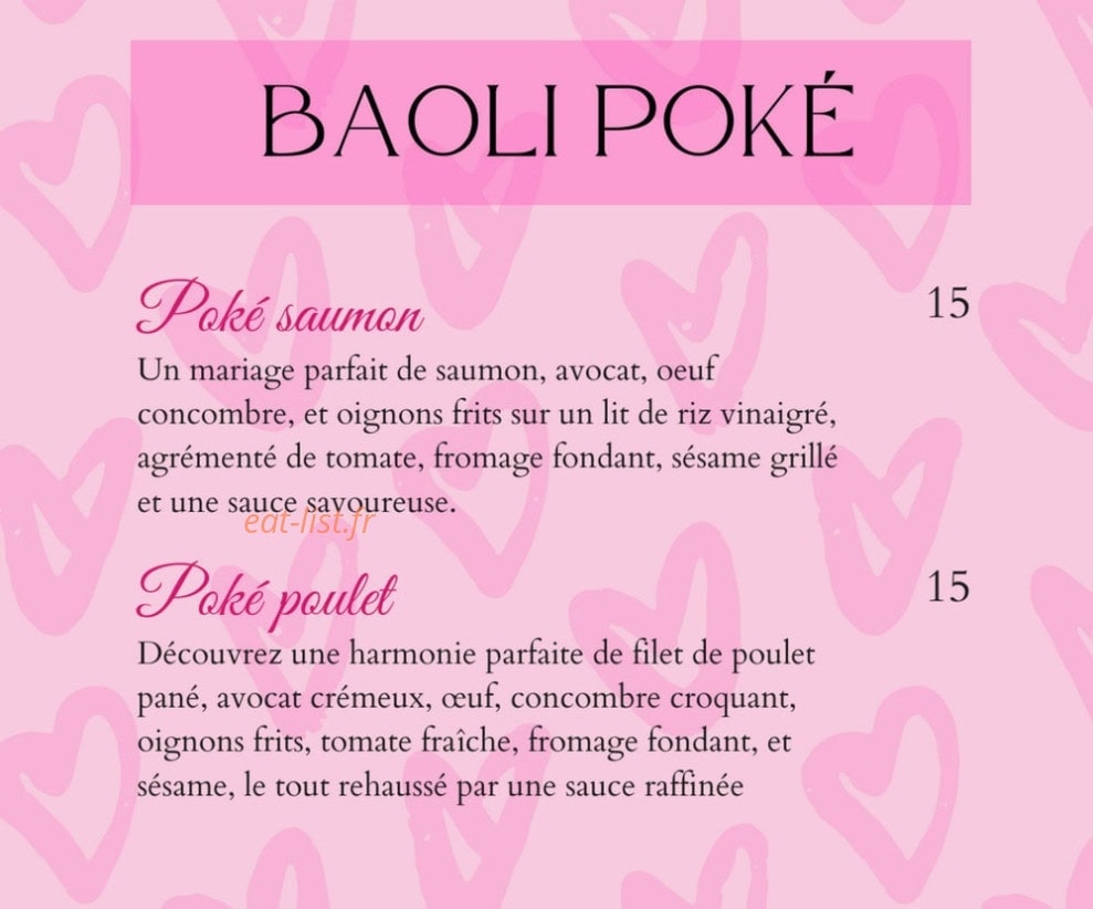 Baoli Lounge — carte page 4