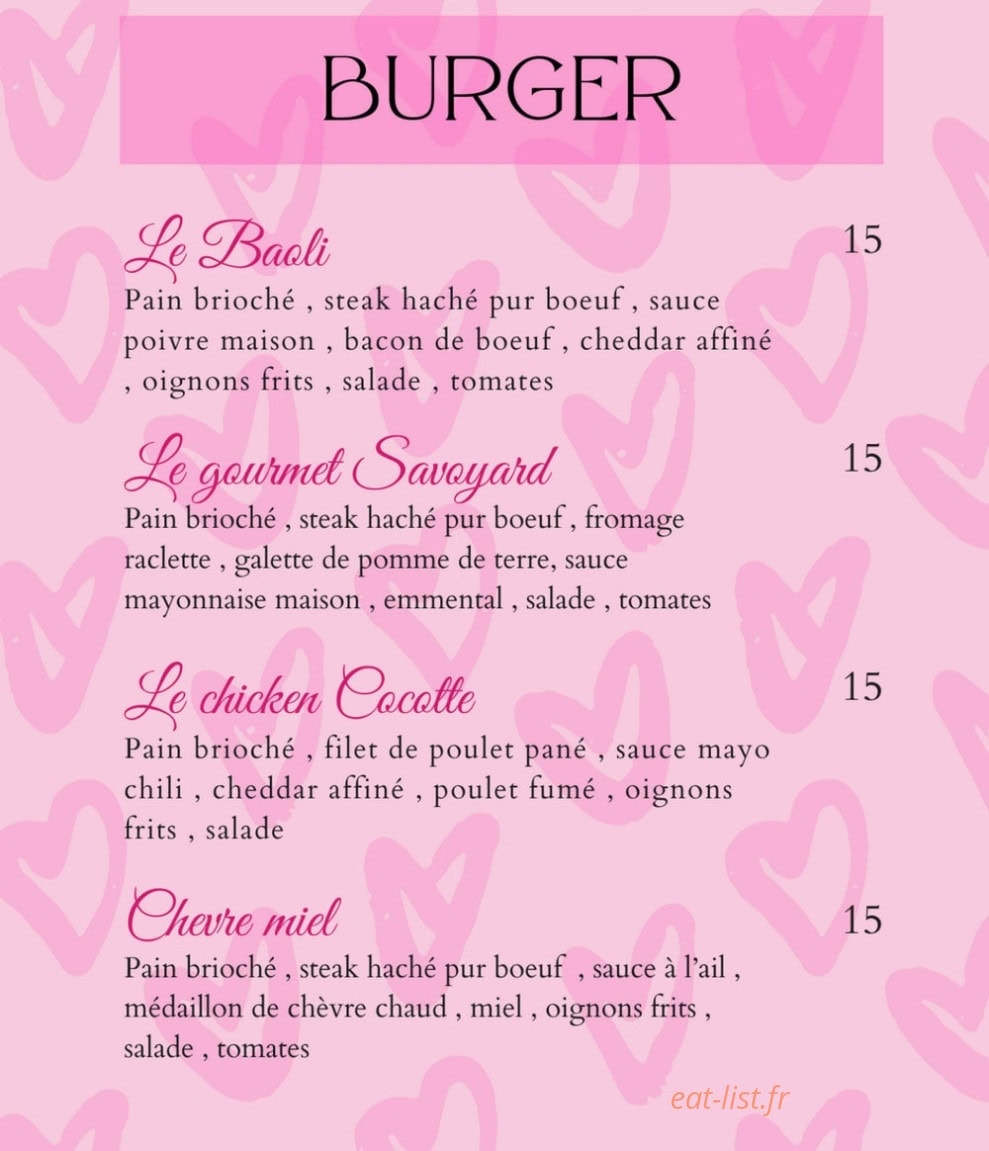 Baoli Lounge — carte page 5