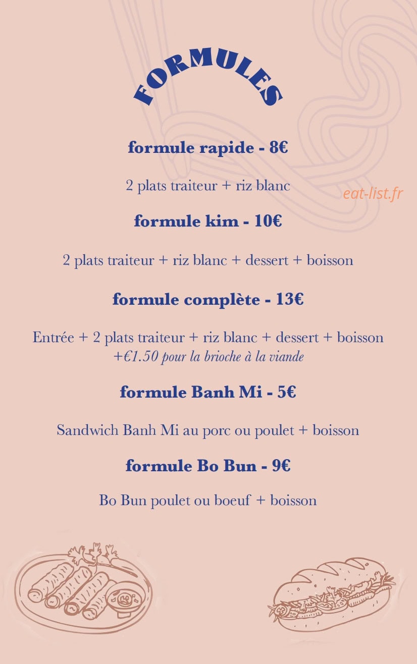 Chez Kim — carte page 5