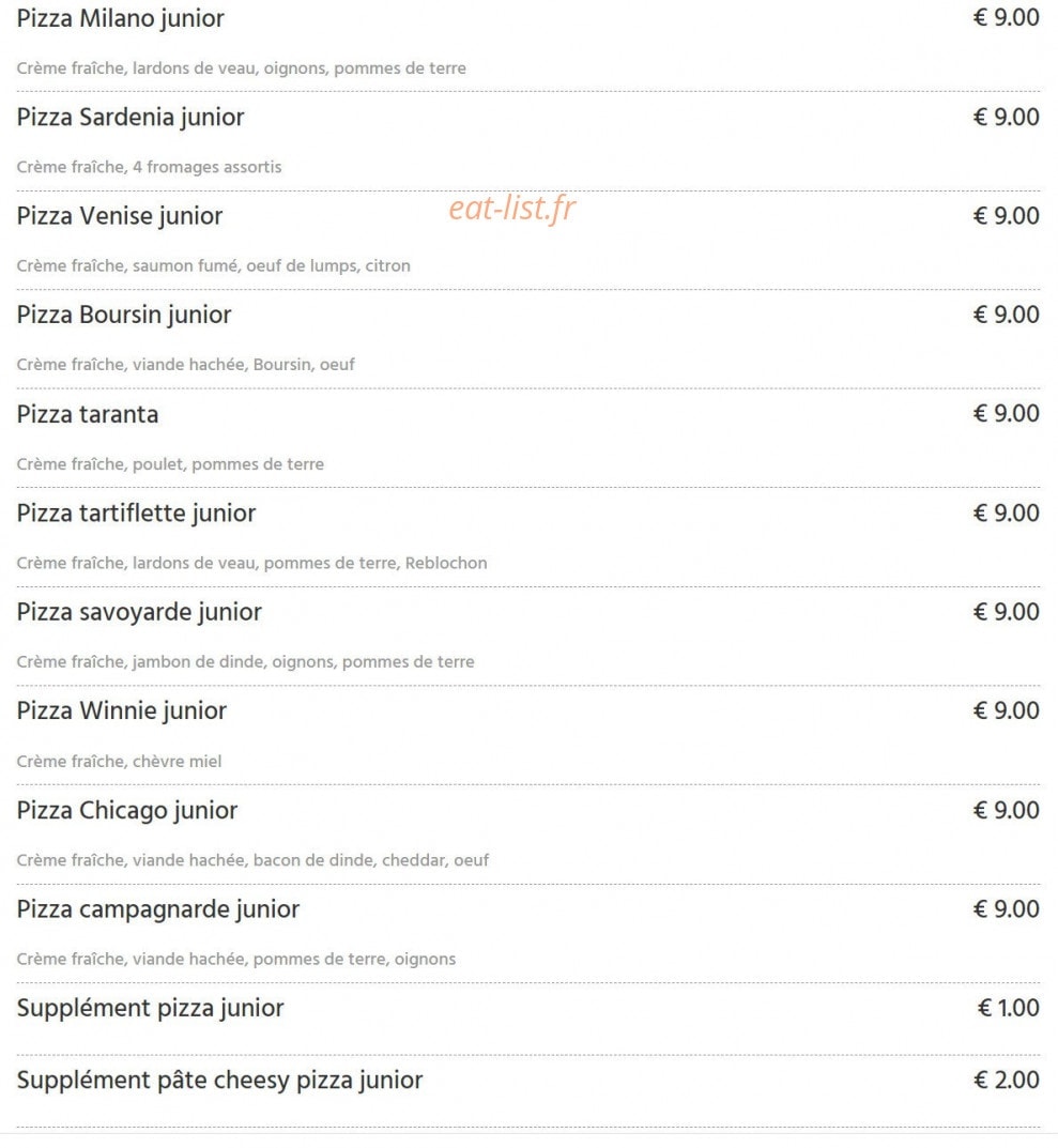 Fun Pizza — carte page 5