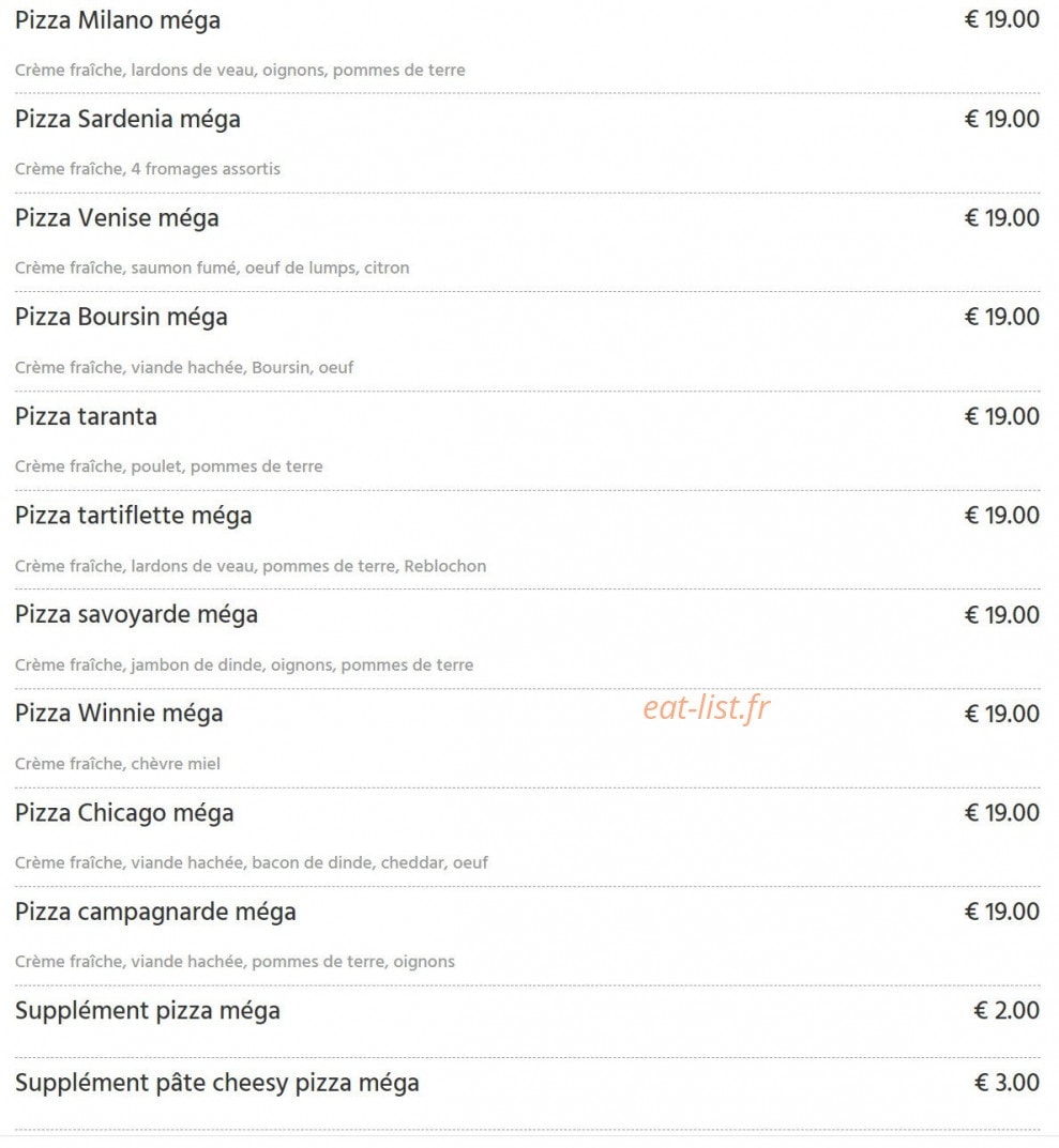 Fun Pizza — carte page 11