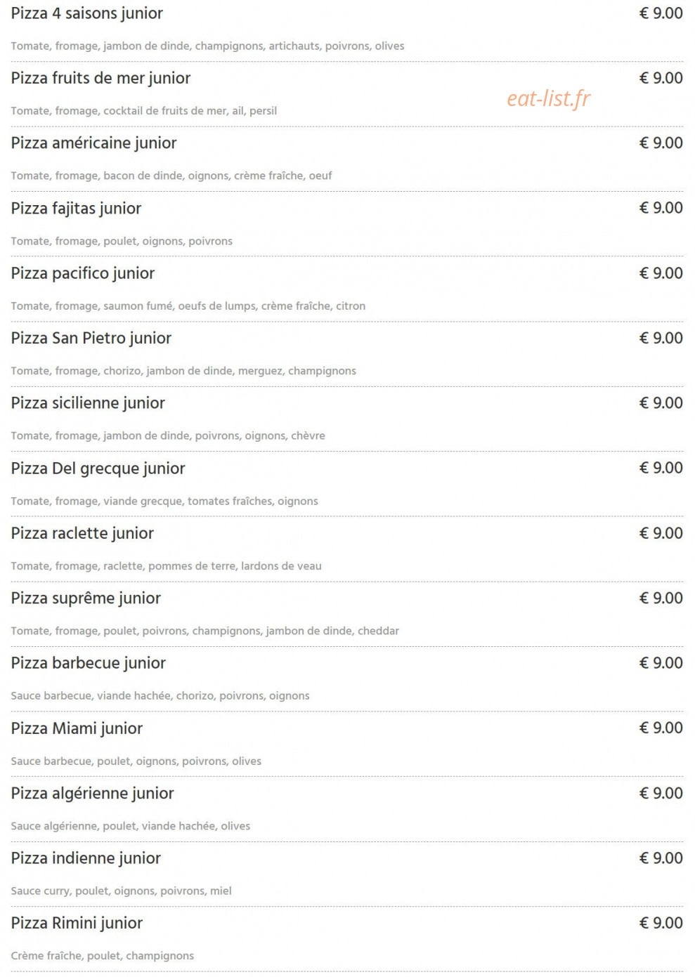Fun Pizza — carte page 4