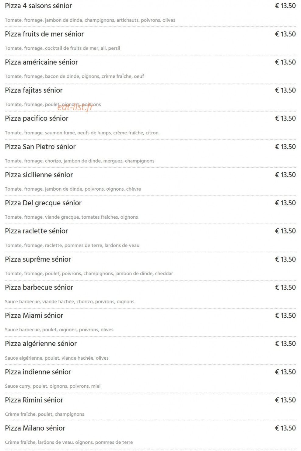 Fun Pizza — carte page 7