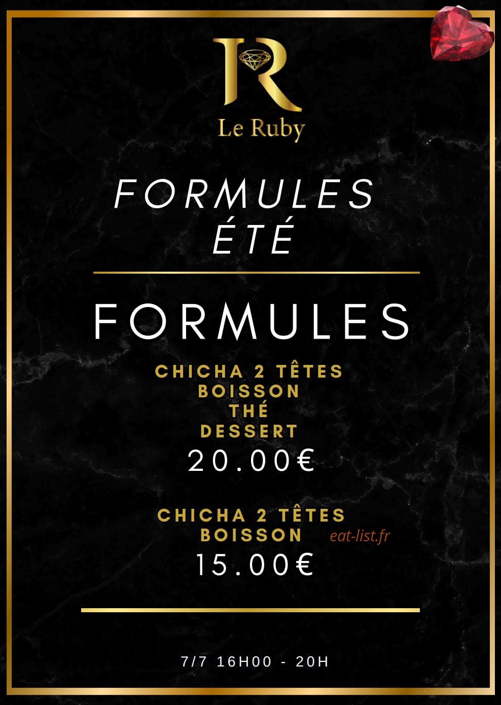 Le Ruby — carte page 6