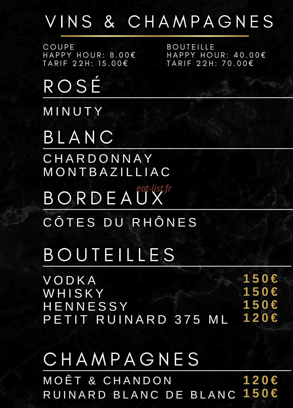 Le Ruby — carte page 11