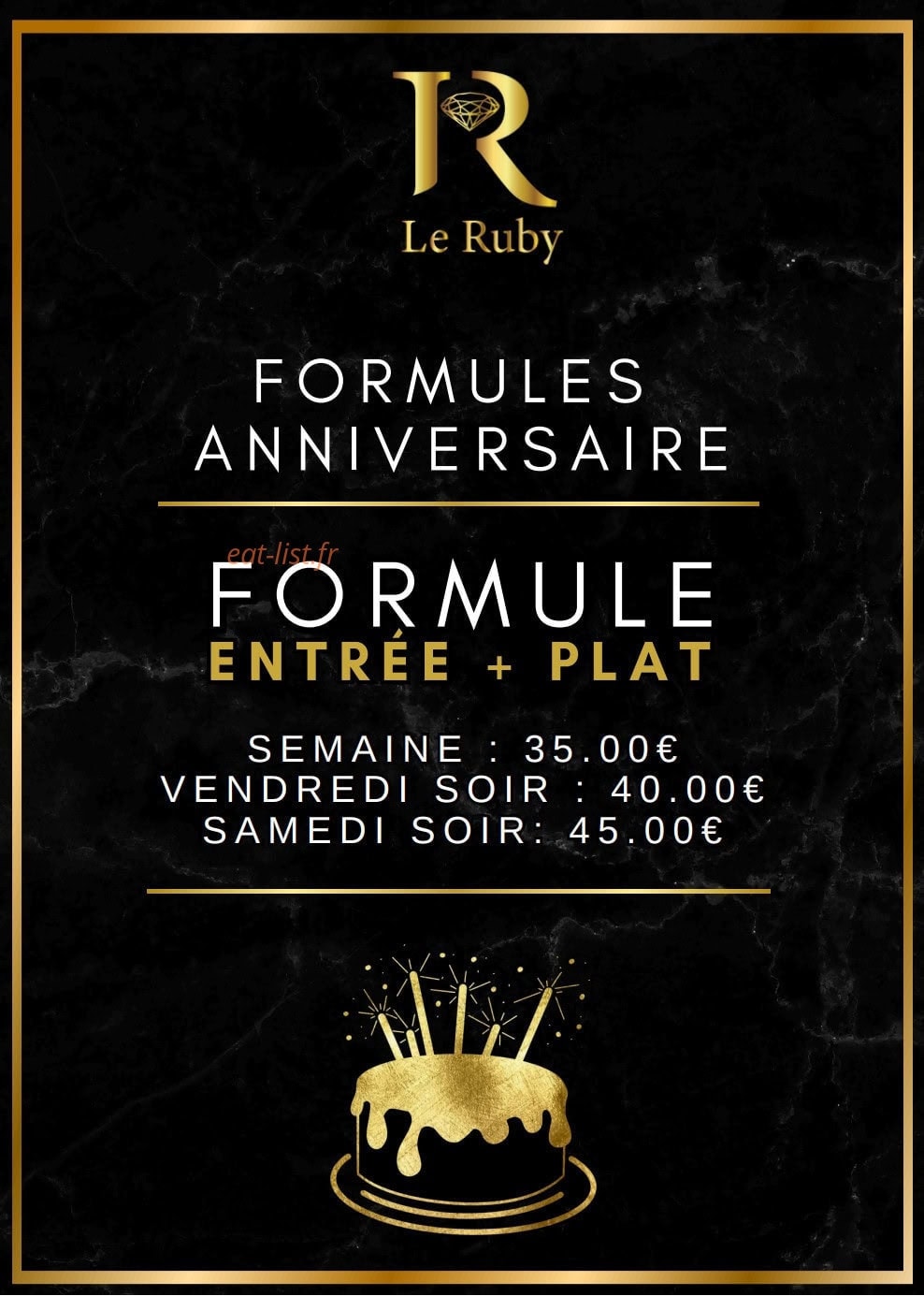 Le Ruby — carte page 13