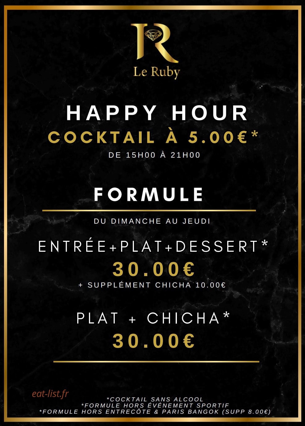Le Ruby — carte page 5