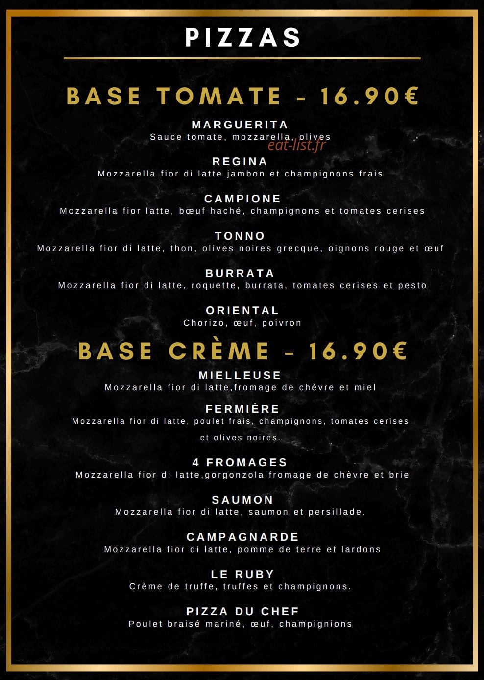 Le Ruby — carte page 7