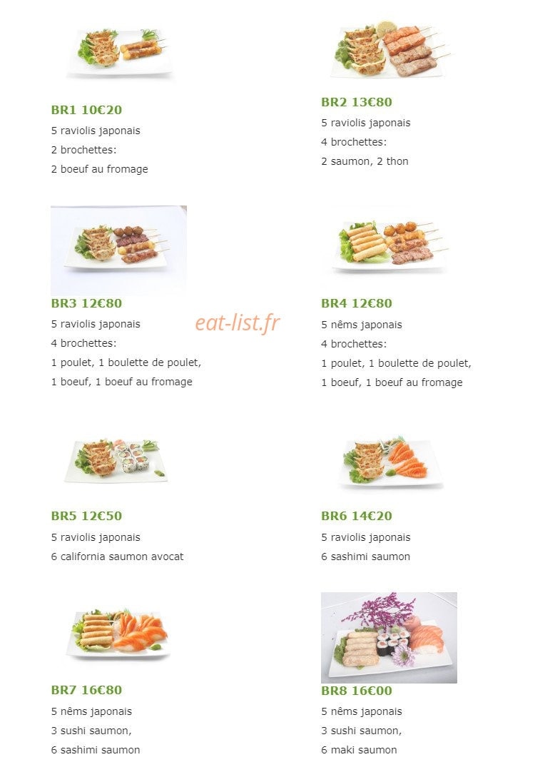 Sushi Dream — carte page 5