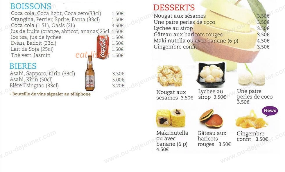 Yaki Sushi — carte page 7