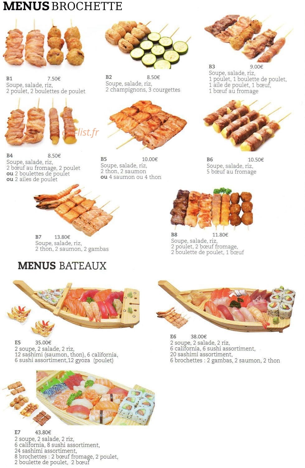 Yaki Sushi — carte page 5
