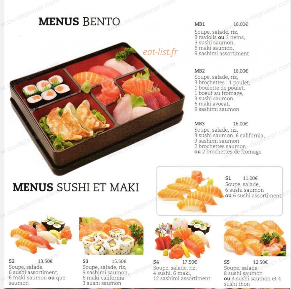 Yaki Sushi — carte page 2