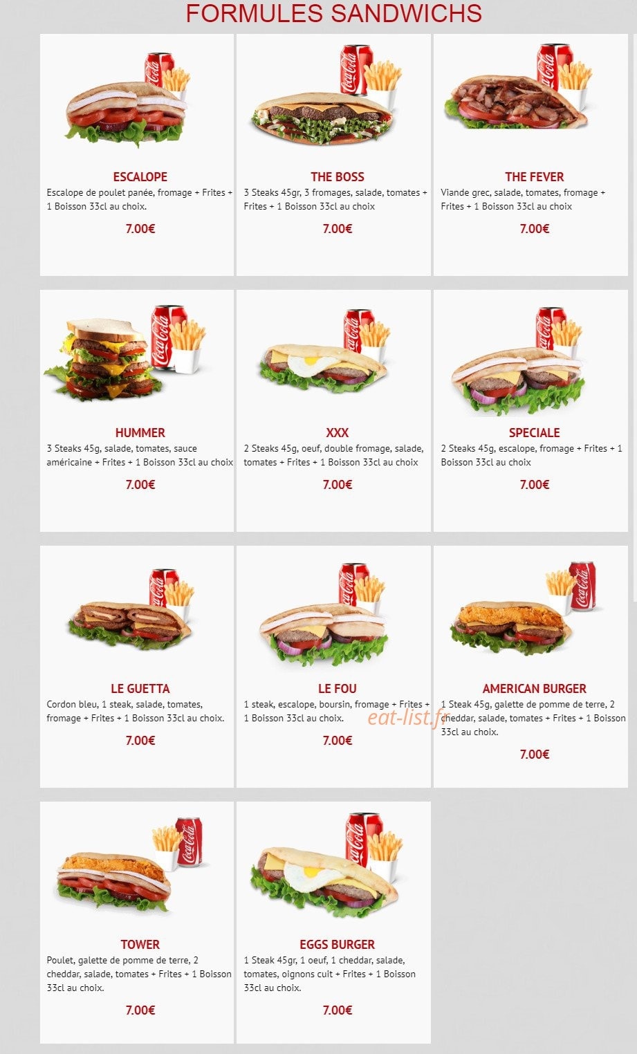 Allo Pizza Rapido — carte page 8