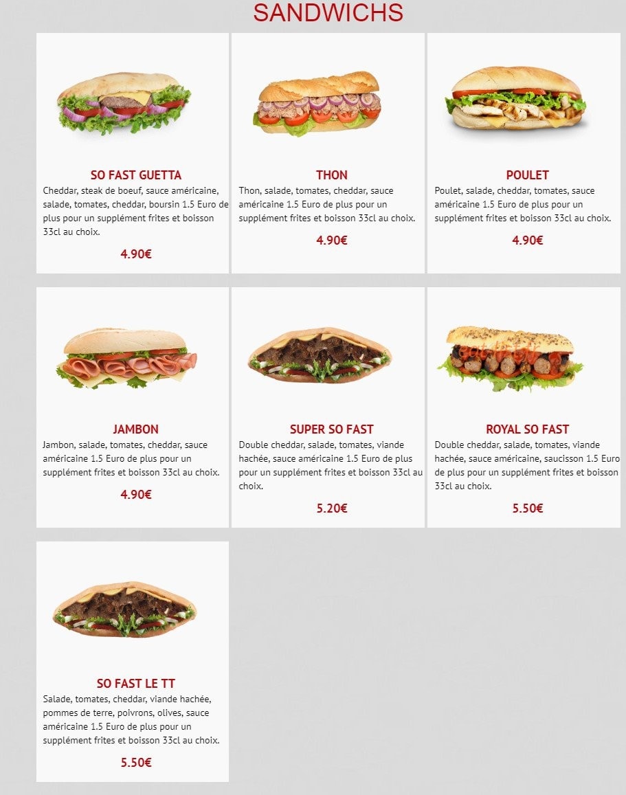 Allo Pizza Rapido — carte page 7