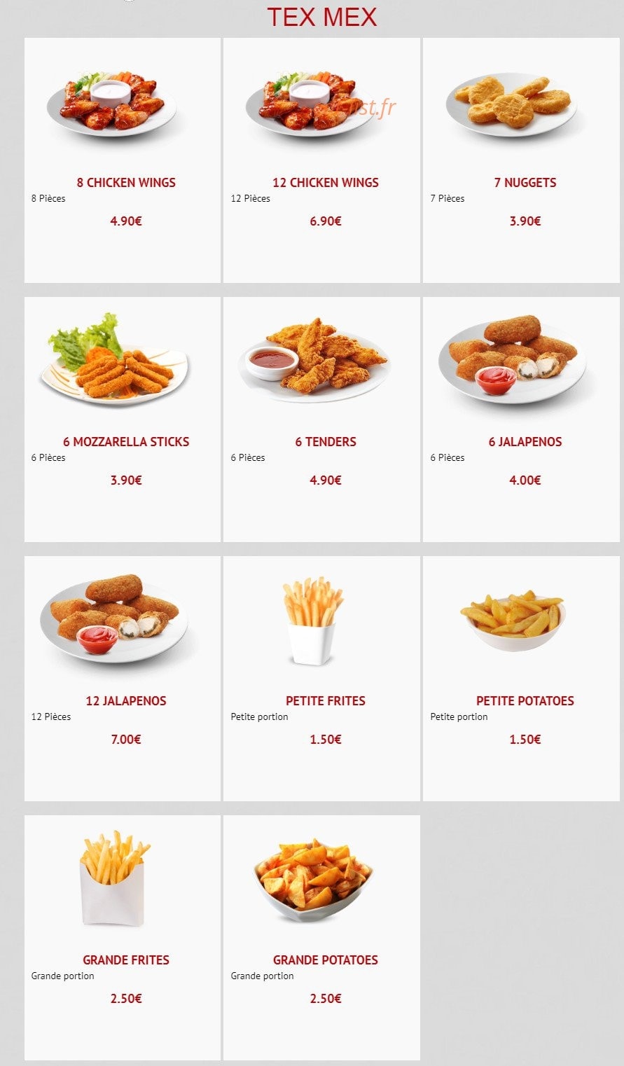 Allo Pizza Rapido — carte page 12