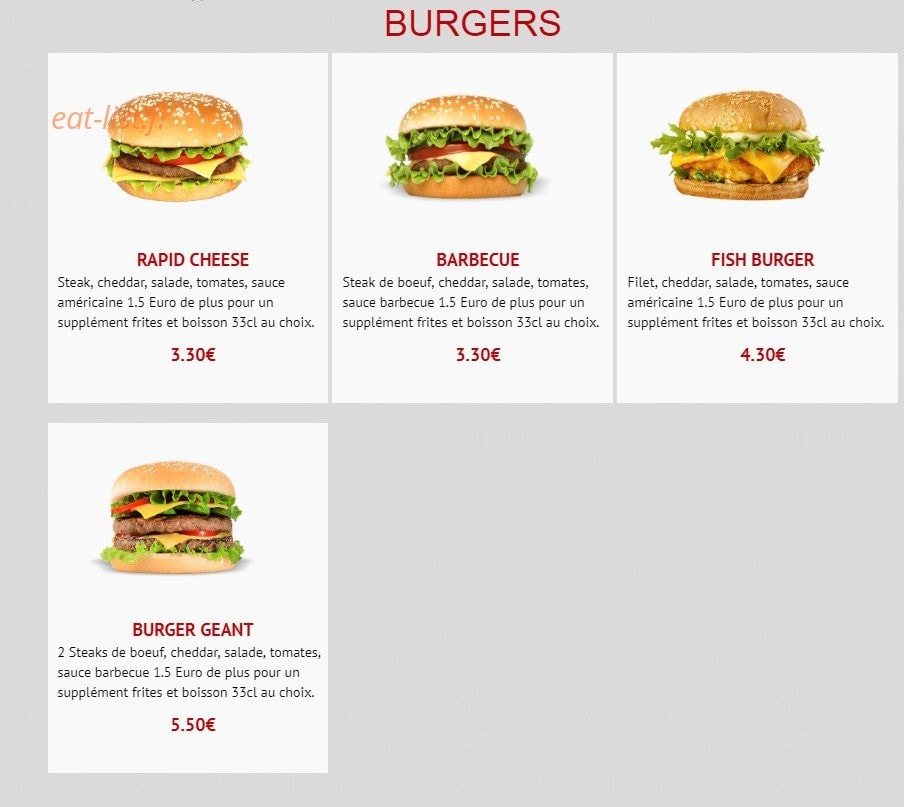Allo Pizza Rapido — carte page 9