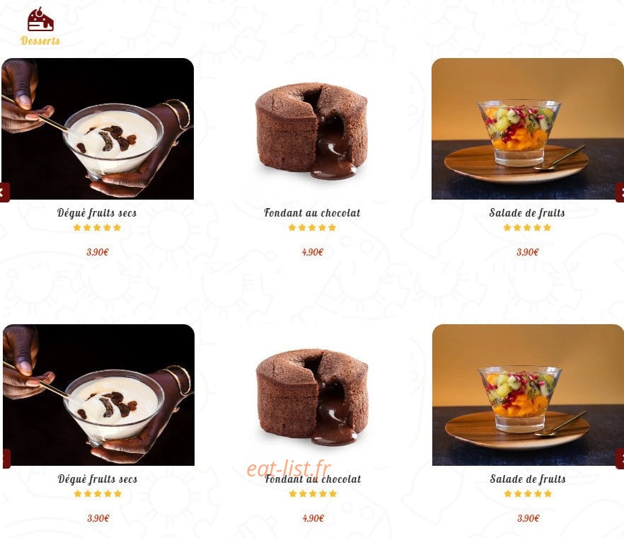 Boya Food — carte page 4