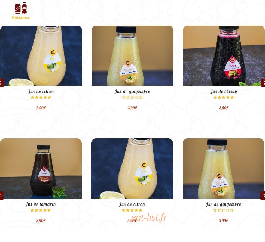 Boya Food — carte page 5