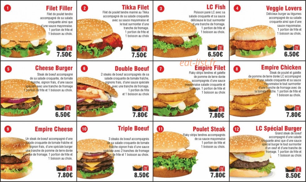 Le Chick — carte page 1