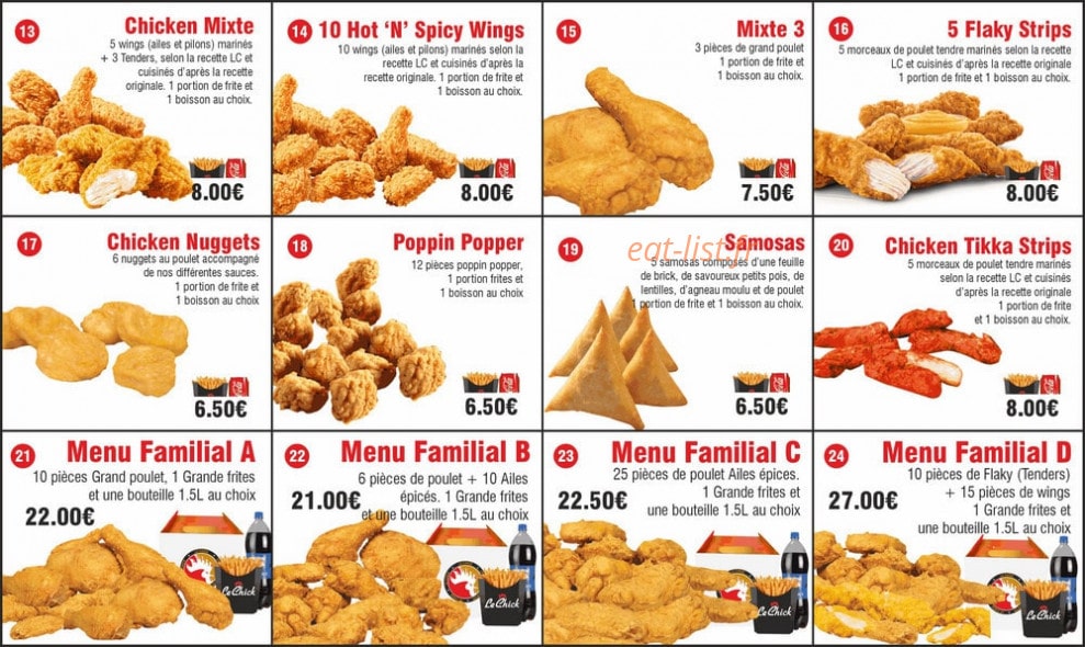 Le Chick — carte page 3