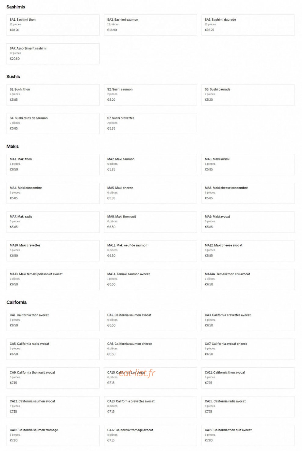 Sakura — carte page 3